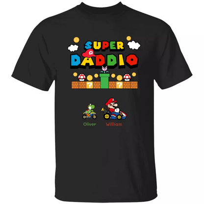 Personalized T-Shirt SUPER DADDIO, Black